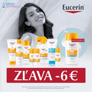 Zľava 6 € pri nákupe produktov Eucerin Sun