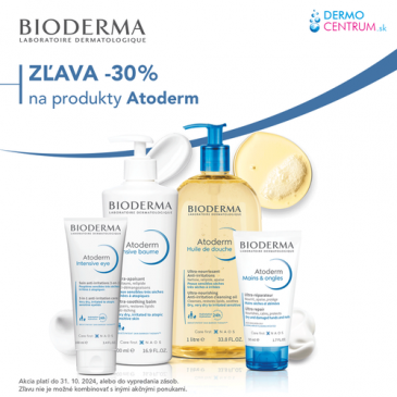 Zľava 30 % na produkty Bioderma Atoderm